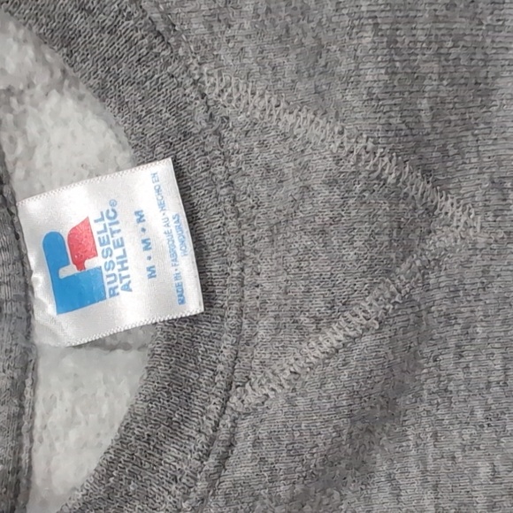 Vintage Russell Athletic Heather Gray Pullover Sweatshirt - Picture 3 of 6